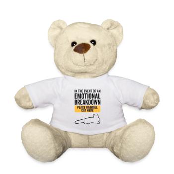 Emotional - Ragdoll Cat - Teddy Bear - white - Front