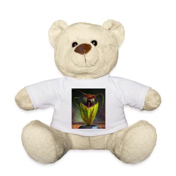 Drôle de pichet graphique Plant Art Cool Nepenthes - Nounours - blanc - Devant
