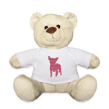 Heart Dog Lovers Chihuahua Puppy Saint-Valentin - Nounours - blanc - Devant