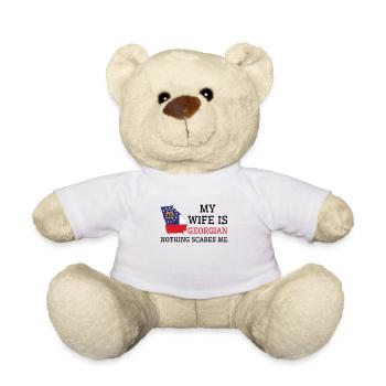 Rien ne me fait peur femme géorgienne Georgia - Nounours - blanc - Devant