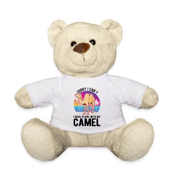 Kamel Geschenk Dromedar Camel Großkamel - Teddy - Weiß - Vorne