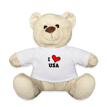 J’aime les États-Unis - Nounours - blanc - Devant