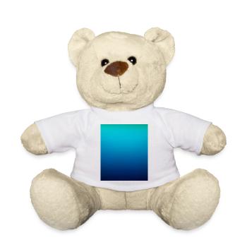Deep ocean gradient color - Teddy Bear - white - Front