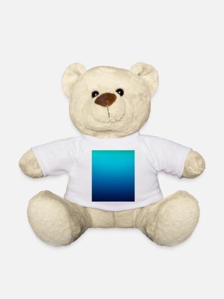 Deep ocean gradient color - Teddy Bear - white