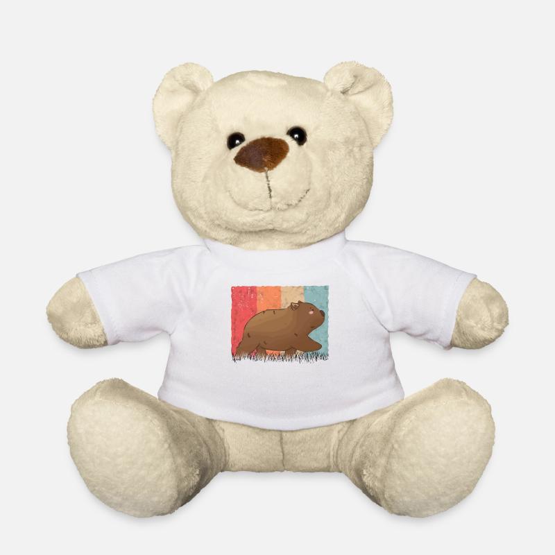 Wombat Retro, Wombat Vintage - Teddy - Weiß