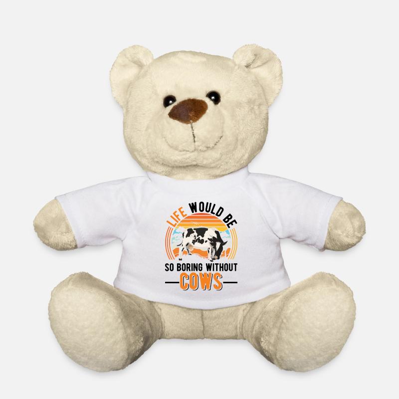 Cow Cattle breeder Farmer Cows - Teddy Bear - white