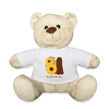 Sonnenblumenmutter - Bearded Collie - Teddy - Weiß - Vorne