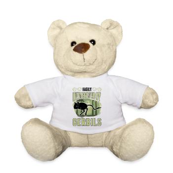 Facilement distrait par Gerbilles Rennratte Gerbille - Nounours - blanc - Devant