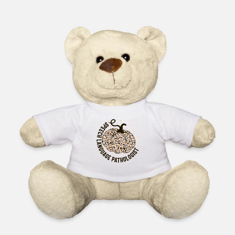 Halloween Sprachpathologe Shirt, Herbst - Teddy - Weiß
