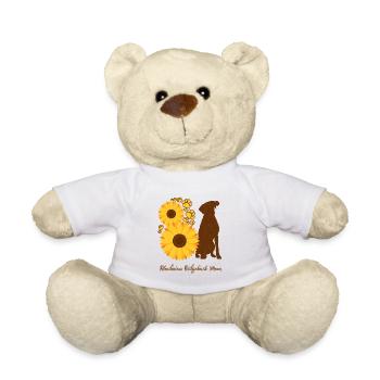 Sonnenblumenmutter - Rhodesian Ridgeback - Teddy - Weiß - Vorne