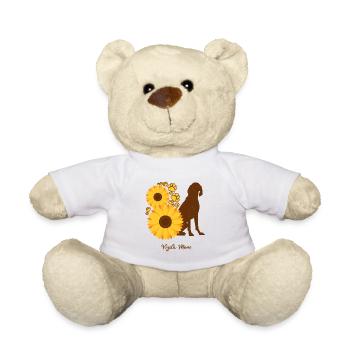 Sonnenblumenmutter - Vizsla - Teddy - Weiß - Vorne