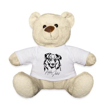 BERGER AUSTRALIEN Chiens Portrait Chien Wilsigns - Nounours - blanc - Devant