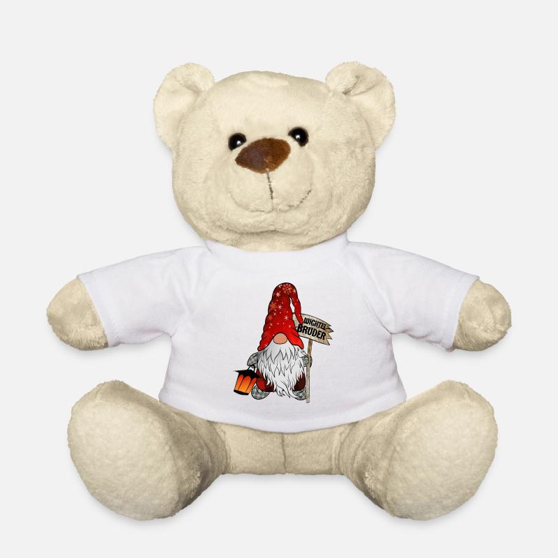 Weihnachts Wichtel Bruder - Teddy - Weiß