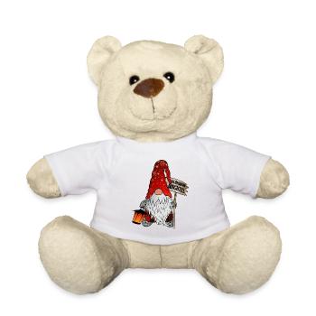 Glühwein Wichtel Weihnachts Gnom - Teddy - Weiß - Vorne