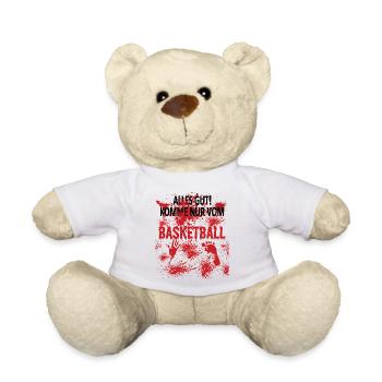Basketball Geschenkidee Sport Design - Teddy - Weiß - Vorne