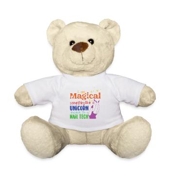 Je suis un peu une technicienne ongulaire magique - Nounours - blanc - Devant