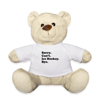 Sorry Can't Bye - Eishockey - Teddy - Weiß - Vorne