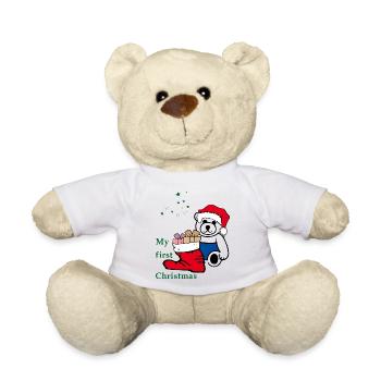 my first christmas - Teddy - Weiß - Vorne