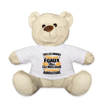 Humour Agricole Meilleur Agriculteur Homme - Nounours - blanc - Devant