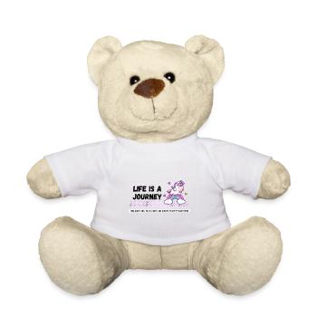 Das Leben Ist Eine Reise - Teddy - Weiß - Vorne