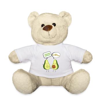 Avocado, für Veganer, ohne Fleisch - Teddy - Weiß - Vorne