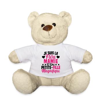 Je suis la Fière Mamie d'une Petite Fille Cool - Nounours - blanc - Devant
