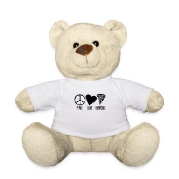 Peace Love Tornadoes Storm Chasing Tornado Chaser - Teddy - Weiß - Vorne