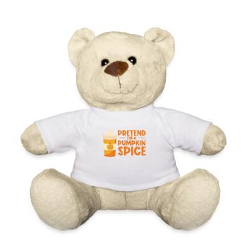 Pumpkin Spice Latte Halloween Costume Café Lover - Nounours - blanc - Devant