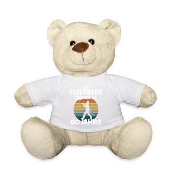 Diese Feuerwehr Legende ist 60 Jahre 60 Geburtstag - Teddy - Weiß - Vorne