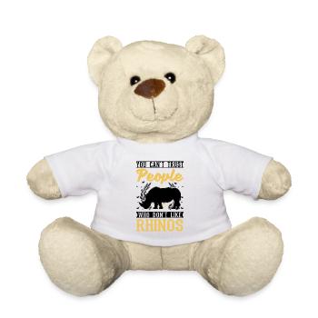 Rhinocéros Cadeau Rhino Rhinocéros - Nounours - blanc - Devant
