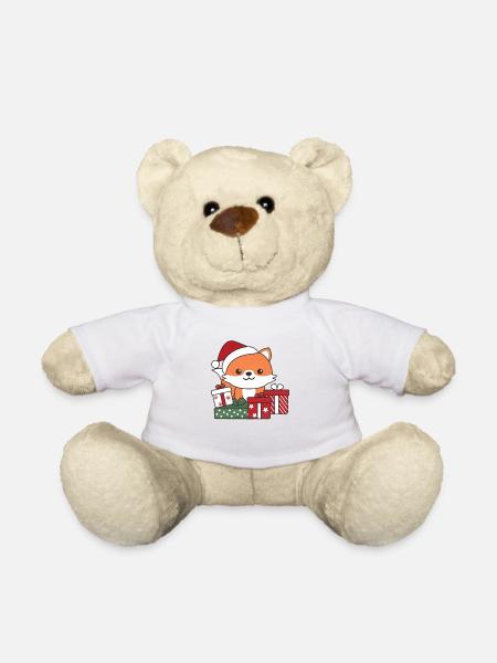 Fuchs Weihnachten Geschenk Winter Tiere Fuchs - Teddy - Weiß