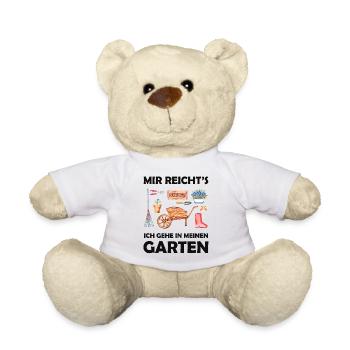 Garten Lustiger Spruch Hobbygärtner Geschenkidee - Teddy - Weiß - Vorne