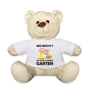 Garten Lustiger Spruch Hobbygärtner Geschenkidee - Teddy - Weiß - Vorne