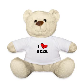 Ich liebe Bier - Teddy - Weiß - Vorne