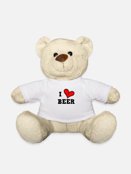 Ich liebe Bier - Teddy - Weiß