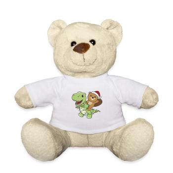 Beaver Trex Christmas Snow Winter Animals - Teddy Bear - white - Front