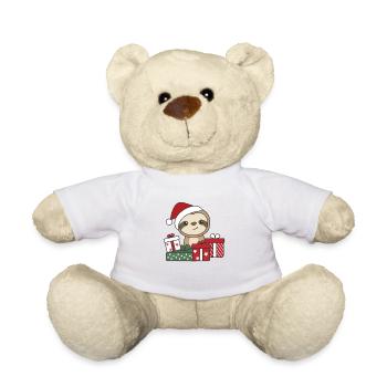 Faultier Weihnachten Geschenk Winter Faultiere - Teddy - Weiß - Vorne