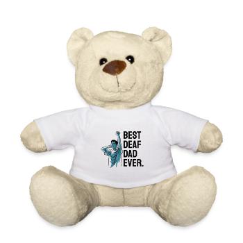 Fierté sourde Malentendants - Nounours - blanc - Devant