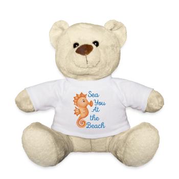 Sea you at the Beach - Beach Lovers Gift Idea - Teddy - Weiß - Vorne