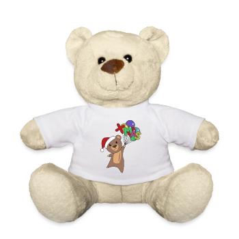 Ours Joyeux Noël Hiver Animaux Ours - Nounours - blanc - Devant