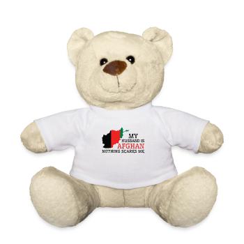 Rien ne me fait peur mari afghan - Nounours - blanc - Devant