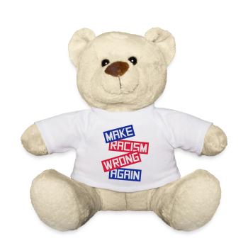 make racism wrong again - Teddy - Weiß - Vorne