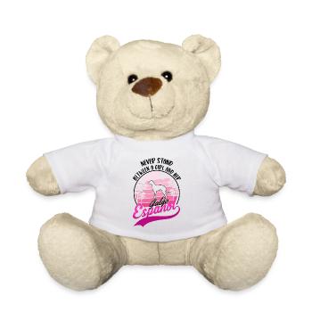 Galgo Espanol Girl Spanish Greyhound Galgo - Teddy Bear - white - Front