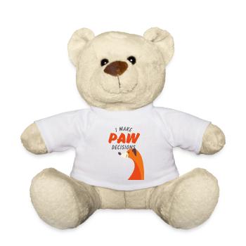 Ich treffe Pfotenentscheidungen, ich treffe schlechte Entscheidungen Hundeliebhaber - Teddy - Weiß - Vorne