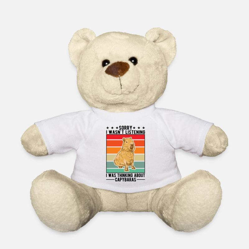 Capybara Cadeau Capibara capybara - Nounours - blanc