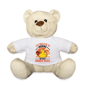 Rubber Duck Gift Squeaky Duck Bathing Duck - Nounours - blanc - Devant