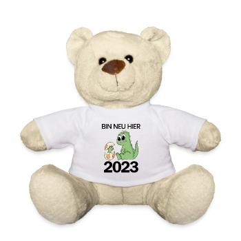 Baby Geburt 2023 Schwanger Geschenk - Teddy - Weiß - Vorne