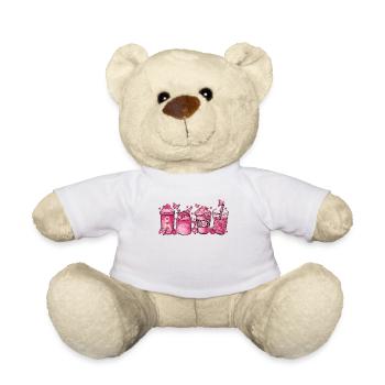 Brustkrebs Heiße Schokolade - Teddy - Weiß - Vorne
