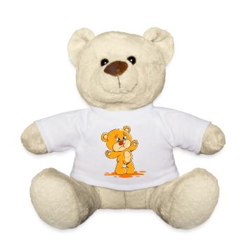 cute bear cuddly toy hug tofftier love - Teddy Bear - white - Front