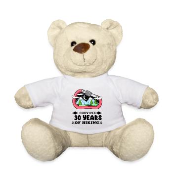30. Geburtstag Wanderer 30 Jahre alt Berg Wandern - Teddy - Weiß - Vorne